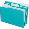 Pendaflex Interior File Folders, 1/3 Cut, Top Tab, Letter Size, Pink, 100 per Box (4210 1/3 PIN)(Aqua)