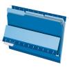 Pendaflex Interior File Folders, 1/3 Cut, Top Tab, Letter Size, Pink, 100 per Box (4210 1/3 PIN)(Blue)