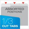 Pendaflex Interior File Folders, 1/3 Cut, Top Tab, Letter Size, Pink, 100 per Box (4210 1/3 PIN)(Gray)