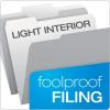 Pendaflex Interior File Folders, 1/3 Cut, Top Tab, Letter Size, Pink, 100 per Box (4210 1/3 PIN)(Gray)