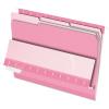 Pendaflex Interior File Folders, 1/3 Cut, Top Tab, Letter Size, Pink, 100 per Box (4210 1/3 PIN)(Pink)