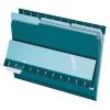 Pendaflex Interior File Folders, 1/3 Cut, Top Tab, Letter Size, Pink, 100 per Box (4210 1/3 PIN)(Teal)