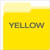 Pendaflex Interior File Folders, 1/3 Cut, Top Tab, Letter Size, Pink, 100 per Box (4210 1/3 PIN)(Yellow)