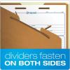 Pendaflex Pressboard Classification File Folders, 2 Dividers, 2″ Embedded Fasteners, 2/5 Tab Cut, Legal Size, Light Green, Box of 10 (17176EE)(Legal)