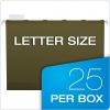 Pendaflex Ready-Tab Reinforced Hanging File Folders, Legal Size, Standard Green, 6 Tab, 25/BX (42591)(Letter)