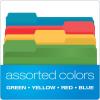 Pendaflex Reinforced File Folders, Extra Durable, Poly Reinforced Edges, Assorted Colors, Letter Size, 1/3 Cut Tabs, 24 Per Pack (86213)