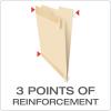 Pendaflex Reinforced File Folders, Extra Durable, Poly Reinforced Edges, Assorted Colors, Letter Size, 1/3 Cut Tabs, 24 Per Pack (86213)