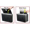 Pendaflex Sliding Cover Expanding File, 13 pockets, Letter Size, Black (2327)(Letter)