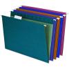EarthWise by Pendaflex 100% Recycled Hanging Folders, Letter Size, 1/5 Cut, Natural, 25 per Box (74542)(Assorted Colors)