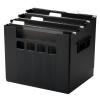 Pendaflex 43013 Desktop File w/Hanging Folders, Letter, Plastic, 12 3/4 x 10 x 11, Black