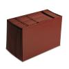 Pendaflex ER19A Earthwise Leather-Look Expanding File, Open Top, A-Z Index, 15 x 10 Red
