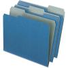 Pendaflex Earthwise 100% Recycled File Folders, 1/3 Cut, Top Tab, Letter Size, Natural, 100 per Box (04342)(Blue)