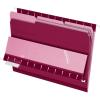 Pendaflex Interior File Folders, 1/3 Cut, Top Tab, Letter Size, Pink, 100 per Box (4210 1/3 PIN)(Burgundy)