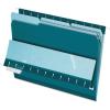 Pendaflex Interior File Folders, 1/3 Cut, Top Tab, Letter Size, Pink, 100 per Box (4210 1/3 PIN)(Teal)