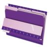 Pendaflex Interior File Folders, 1/3 Cut, Top Tab, Letter Size, Pink, 100 per Box (4210 1/3 PIN)(Violet)