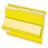 Pendaflex Interior File Folders, 1/3 Cut, Top Tab, Letter Size, Pink, 100 per Box (4210 1/3 PIN)(Yellow)