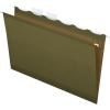 Pendaflex Ready-Tab Reinforced Hanging File Folders, Legal Size, Standard Green, 6 Tab, 25/BX (42591)(Legal)