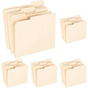 Earthwise by Pendaflex 74520 Recycled Paper File Folder, 1/3 Cut, Ltr, Manila (Box of 100)(Letter (Pack of 5))