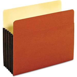 Globe-Weis/Pendaflex File Pockets, 5.25-Inch Expansion, Tyvek Gussets, Letter Size, Brown, 10 Pockets per Pack (63274)