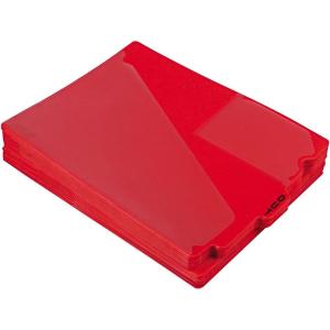 Pendaflex 13543 End Tab Vinyl Outguides w/Center Tab Printed Out, Letter Size, Green, 50/box(Red)