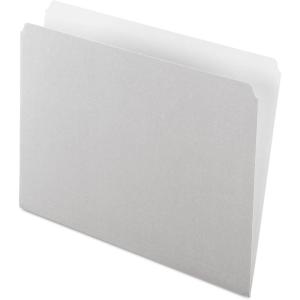 Pendaflex 152GRA Colored File Folders, Straight Cut, Top Tab, Letter, Gray/Light Gray (Box of 100)(Letter)