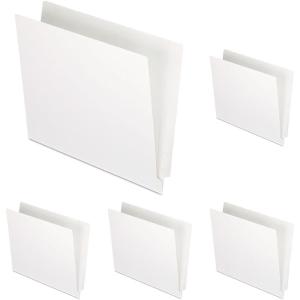 Pendaflex H110DW Reinforced 2-Ply Folders, Straight Cut, End Tab, Letter Size, WE, 100 per Box White(White)
