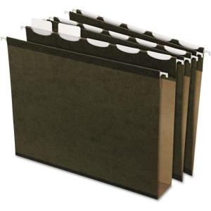 Pendaflex Ready-Tab Extra Capacity Reinforced Hanging File Folders, Letter Size, Standard Green, 5 Tab, 20/BX (42701)