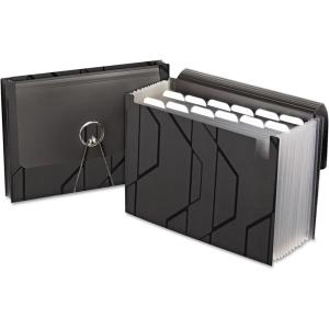 Pendaflex Sliding Cover Expanding File, 13 pockets, Letter Size, Black (2327)(Letter)