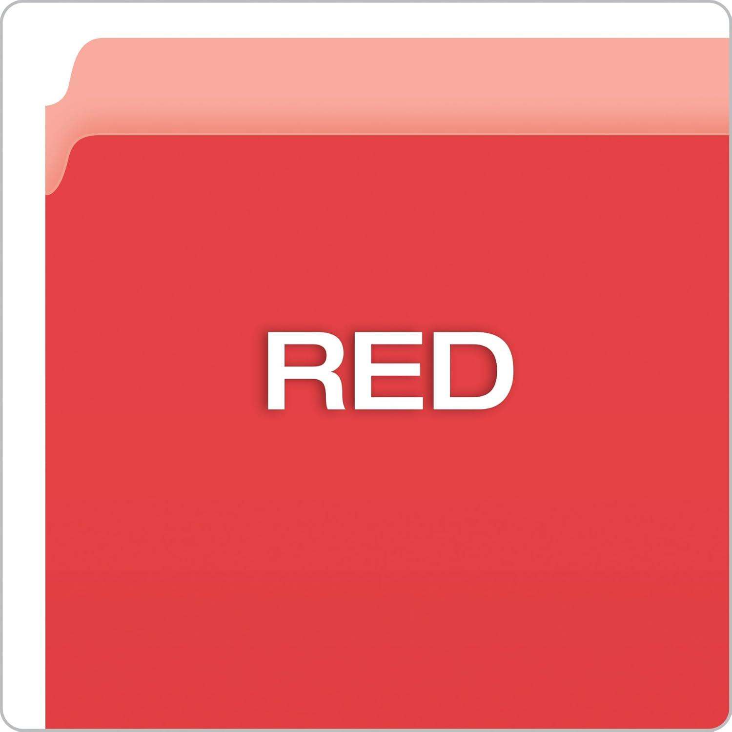 image:imagePendaflex Colored File Folders Red PFX152RED LetterLetter Pack of 5