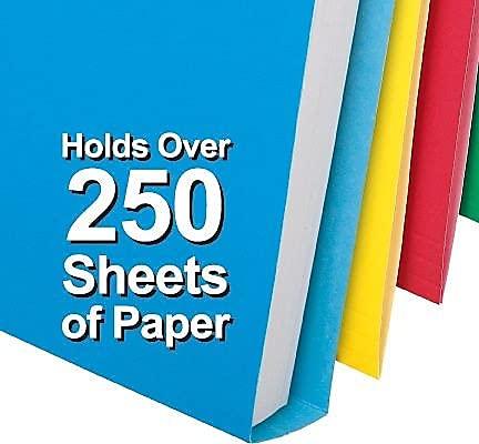 image:imagePendaflex Double Stuff File Folders Letter Size Assorted Color 13 Cut 50BX 54460EE