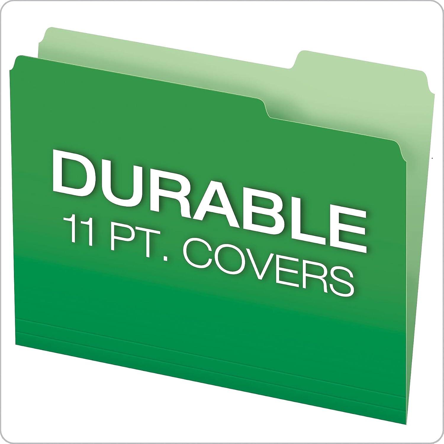 image:imagePendaflex Double Stuff File Folders Letter Size Assorted Color 13 Cut 50BX 54460EE