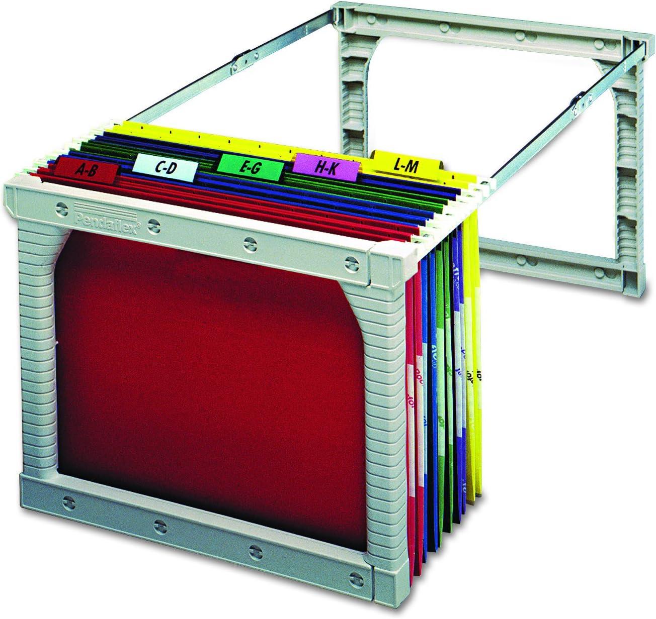 image:imagePendaflex LetterLegal Plastic snapTogether Hanging Folder Frame 2427 Inch Long 1Box 04441 Silver1 Frame Per Box Pack of 6