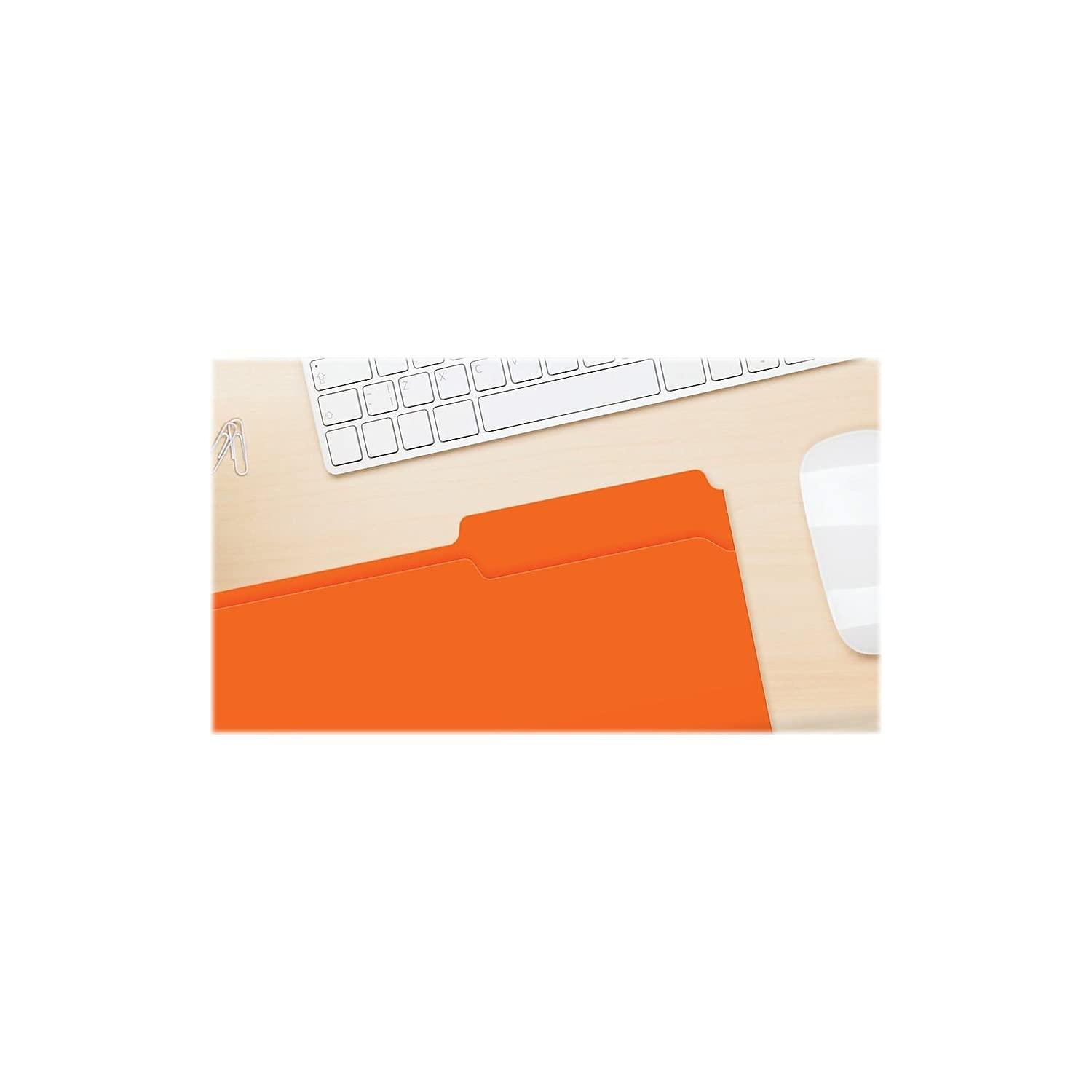 image:imagePendaflex TwoTone Color File Folders Legal Size Orange 13 Cut 100BX 153 13 ORA