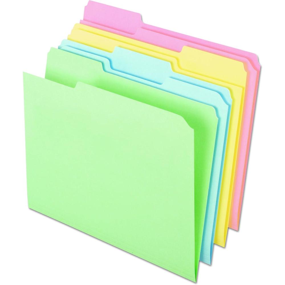 image:imageAmpad Pendaflex C2113PASR Pastel Color File Folders 13 Cut Top Tab Letter Assorted Box of 100Letter