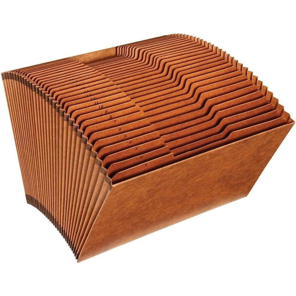 image:imageGlobe Weis GlobeWeisPendaflex Heavy Duty Expanding File Open Top 13 Cut Tabs 31 Daily Pockets Brown Legal Size R219DHDLegal