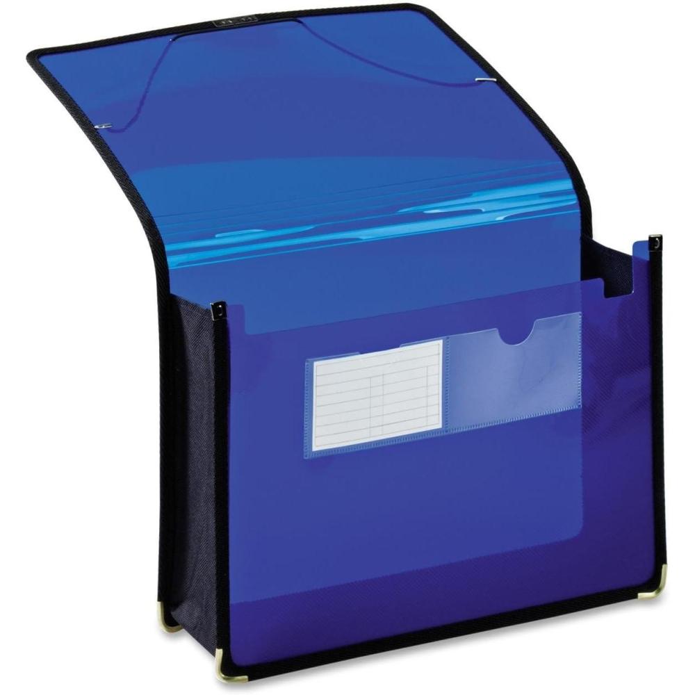 image:imageGlobeWeisPendaflex Poly File Wallet 35Inch Expansion Elastic Cord Closure Letter Size Blue 84041BLBlue