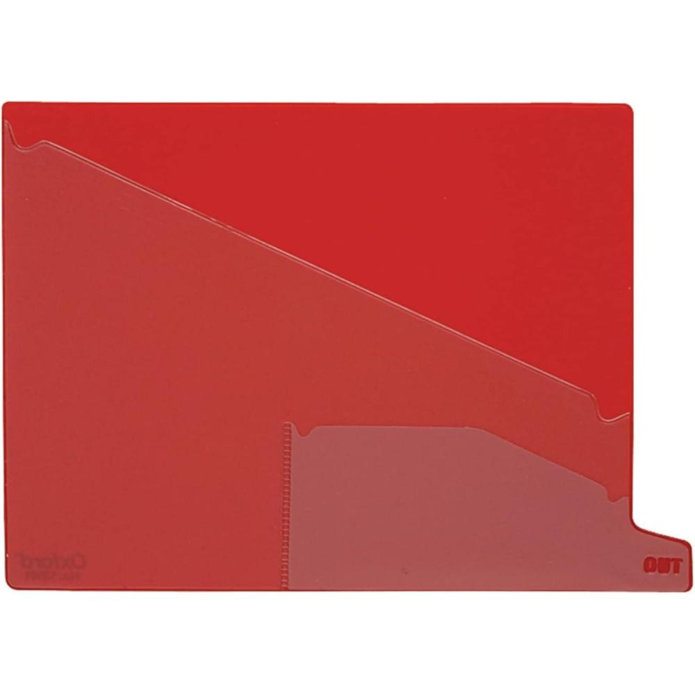 image:imagePendaflex 13561 End Tab Vinyl Outguides Bottom Tab Printed Out 2 Pockets Letter Red 25BxLetter