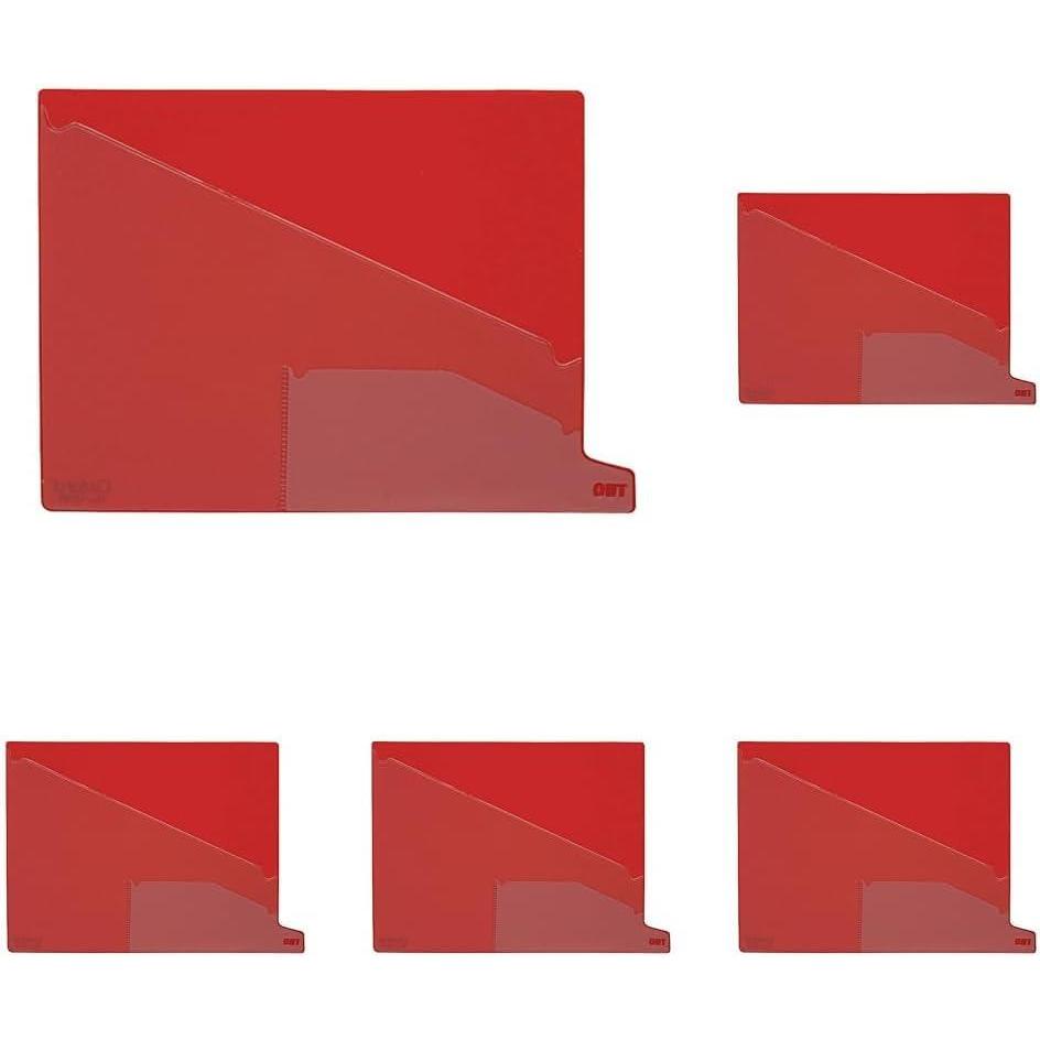 image:imagePendaflex 13561 End Tab Vinyl Outguides Bottom Tab Printed Out 2 Pockets Letter Red 25BxPack of 5