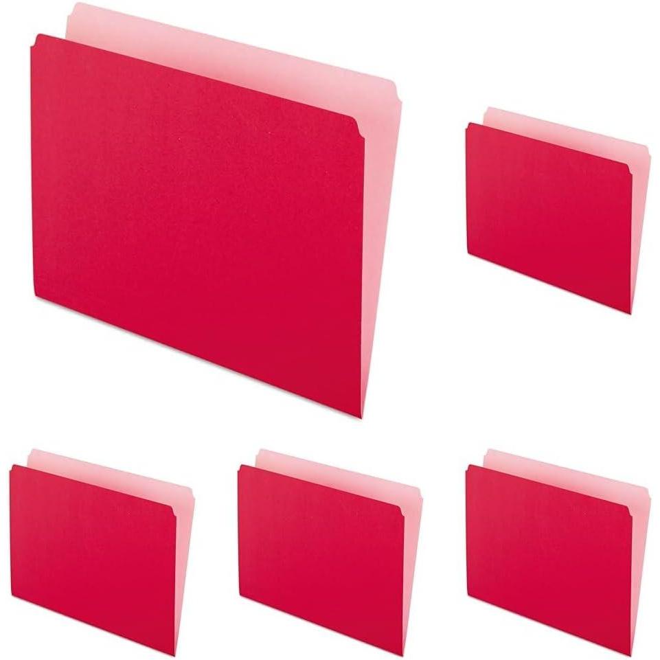 image:imagePendaflex Colored File Folders Red PFX152RED LetterLetter Pack of 5