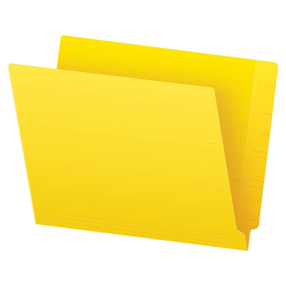 image:imagePendaflex Colour End Tab Folders Full Tab Letter Size Yellow 100 per Box H110DY
