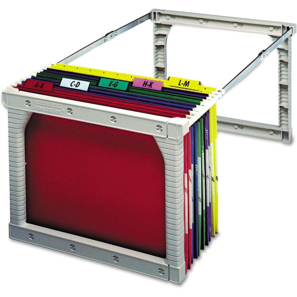 image:imagePendaflex LetterLegal Plastic snapTogether Hanging Folder Frame 2427 Inch Long 1Box 04441 SilverLetter