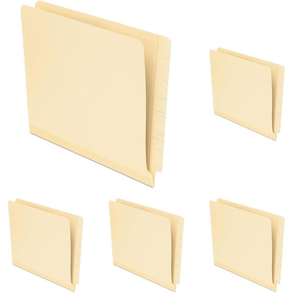 image:imagePendaflex Reinforced Manila EndTab Folders Letter Size Straight Cut 100BX 11035Letter Pack of 5