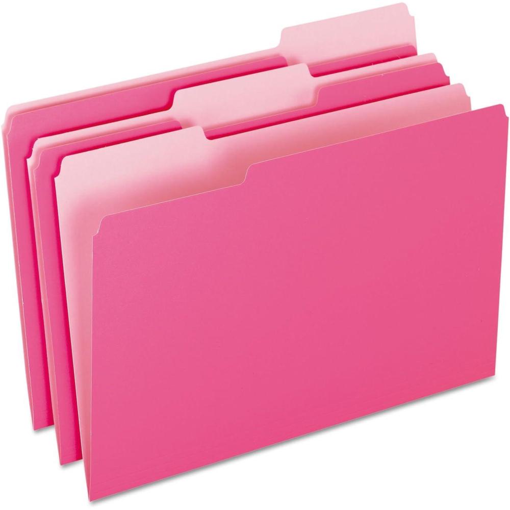 image:imagePendaflex TwoTone Color File Folders Legal Size Pink 13 Cut 100BX 153 PINPack of 100