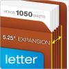 Pendaflex 95363 Heavy-Duty End Tab File Pockets, Straight Cut, 1 Pocket, Letter, Brown (Box of 10), Red(Letter)