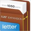 Pendaflex 95363 Heavy-Duty End Tab File Pockets, Straight Cut, 1 Pocket, Letter, Brown (Box of 10), Red(Letter (Pack of 5))
