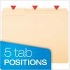 Pendaflex Double Stuff File Folders, Letter Size, Manila, 1/3 Cut, 50/BX (54459EE)(Letter)