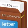 Pendaflex Heavy Duty End Tab File Pockets, Letter Size, Redrope, 3.5″ Expansion, 10/BX (95343)(Letter (Pack of 5))