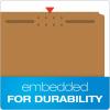 Pendaflex Kraft Fastener Folders, Letter Size, 1 Fastener, 1/3 Cut, 50/BX (FK211)(Letter (Pack of 5))