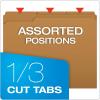 Pendaflex Kraft Fastener Folders, Letter Size, 1 Fastener, 1/3 Cut, 50/BX (FK211)(Letter (Pack of 5))