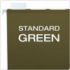 Pendaflex Ready-Tab Extra Capacity Reinforced Hanging File Folders, Legal Size, Standard Green, 6 Tab, 20/BX (42703)(Standard Green)